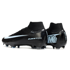 Botas de fútbol Nike Air Zoom Mercurial Superfly 10 Elite FG para niños, color negro y blanco