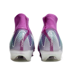 Botas de fútbol Nike Air Zoom Mercurial Superfly 10 Elite FG para niños, color morado y azul