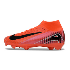 Chuteira Campo FG Nike Air Zoom Mercurial Superfly 10 Elite Vermelha e Preta Infantil