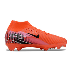 Chuteira Campo FG Nike Air Zoom Mercurial Superfly 10 Elite Vermelha e Preta Infantil