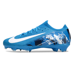 Chuteira Infantil Campo Nike Air Zoom Mercurial Vapor 16 Elite FG Azul Claro