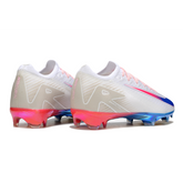 Botas de fútbol Nike Air Zoom Mercurial Vapor 16 Elite FG para niños, color blanco, azul y naranja