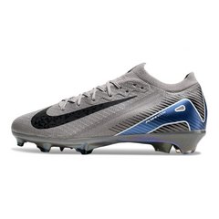 Botas de fútbol para césped artificial Nike Air Zoom Mercurial Vapor 16 Elite FG para niños en gris y negro