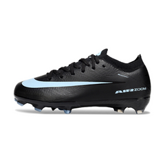 Botas de fútbol Nike Air Zoom Mercurial Vapor 16 Elite FG para niños, color negro y azul claro