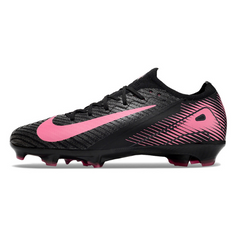 Chuteira Campo FG Nike Air Zoom Mercurial Vapor 16 Elite Preta e Rosa Infantil