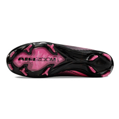 Chuteira Campo FG Nike Air Zoom Mercurial Vapor 16 Elite Preta e Rosa Infantil