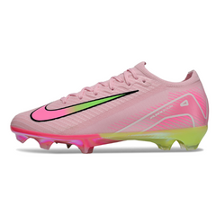 Chuteira Infantil Campo Nike Air Zoom Mercurial Vapor 16 Elite FG Rosa Claro