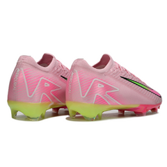 Chuteira Infantil Campo Nike Air Zoom Mercurial Vapor 16 Elite FG Rosa Claro