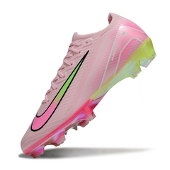 Chuteira Infantil Campo Nike Air Zoom Mercurial Vapor 16 Elite FG Rosa Claro