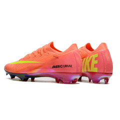 Chuteira Campo FG Nike Air Zoom Mercurial Vapor 16 Elite Rosa e Amarela Infantil