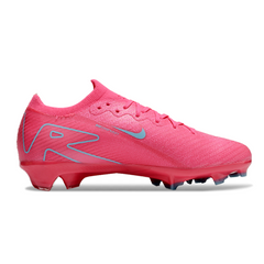 Chuteira Campo FG Nike Air Zoom Mercurial Vapor 16 Elite Rosa e Azul Infantil