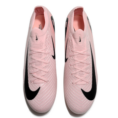 Chuteira Campo FG Nike Air Zoom Mercurial Vapor 16 Elite Rosa e Preta Infantil