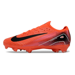 Chuteira Campo FG Nike Air Zoom Mercurial Vapor 16 Elite Vermelha e Preta Infantil