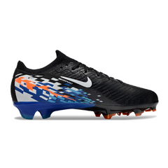 Chuteira Campo FG Nike Air Zoom Mercurial Vapor 16 Elite Preta, Azul e Laranja