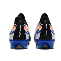 Chuteira Campo FG Nike Air Zoom Mercurial Vapor 16 Elite Preta, Azul e Laranja