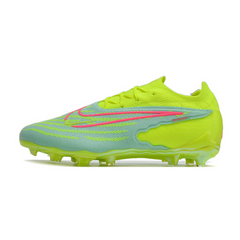 Chuteira Infantil Campo Nike Phantom GX Elite FG Verde e Rosa - VENI Futebol