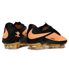 Chuteira Infantil Campo Nike Phantom Hypervenom Elite FG Neymar Laranja e Preto