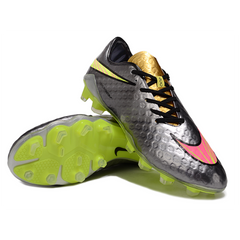 Chuteira Infantil Campo Nike Phantom Hypervenom Elite FG Prata