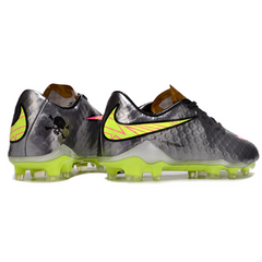 Chuteira Infantil Campo Nike Phantom Hypervenom Elite FG Prata