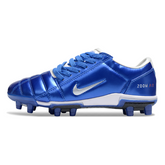 Botas de fútbol Nike Total 90 III FG para niños, color azul y blanco