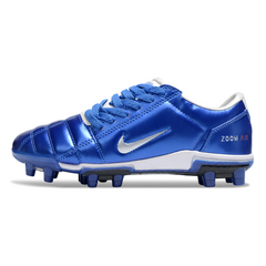 Chuteira Infantil Campo Nike Total 90 III FG Azul e Branca