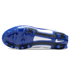 Chuteira Infantil Campo Nike Total 90 III FG Azul e Branca