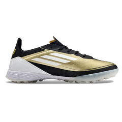 Chuteira Society TF Adidas F50 Elite + Pack Messi Triunfo Dourado Infantil