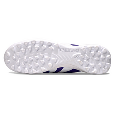 Botas de fútbol Adidas Predator 25 Elite TF para niños con lengüeta en azul y rojo