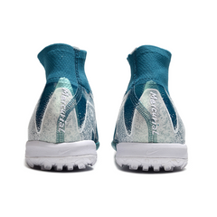 Chuteira Society TF Nike Zoom Mercurial Superfly 10 Elite Azul-Aqua Infantil