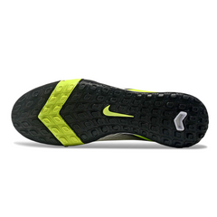 Chuteira Society TF Nike Zoom Mercurial Superfly 10 Elite Infantil Branca, Verde e Preta