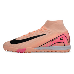 Chuteira Infantil Sociedade Nike Zoom Mercurial Superfly 10 Elite TF Rosa Claro