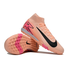 Chuteira Infantil Sociedade Nike Zoom Mercurial Superfly 10 Elite TF Rosa Claro