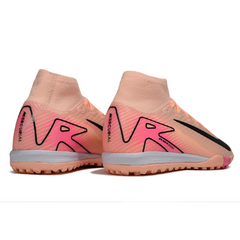 Chuteira Infantil Sociedade Nike Zoom Mercurial Superfly 10 Elite TF Rosa Claro