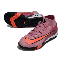 Chuteira Society TF Nike Zoom Mercurial Superfly 10 Elite Infantil Rosa-Clara