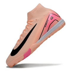 Chuteira Infantil Sociedade Nike Zoom Mercurial Superfly 10 Elite TF Rosa Claro