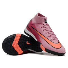 Chuteira Society TF Nike Zoom Mercurial Superfly 10 Elite Infantil Rosa-Clara