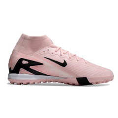 Chuteira Society TF Nike Zoom Mercurial Superfly 10 Elite Infantil Rosa e Preta