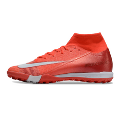 Chuteira Society TF Nike Zoom Mercurial Superfly 10 Elite Vermelha Infantil