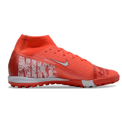 Chuteira Society TF Nike Zoom Mercurial Superfly 10 Elite Vermelha Infantil
