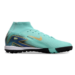 Chuteira Society TF Nike Zoom Mercurial Superfly 10 Elite Azul-Clara Infantil