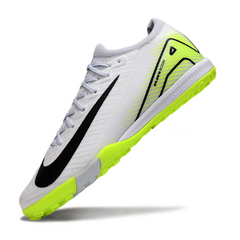 Botas de fútbol Nike Zoom Mercurial Vapor 16 Elite TF para niños, color blanco y verde