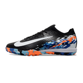 Chuteira Society TF Nike Zoom Mercurial Vapor 16 Elite Infantil Preta, Azul e Laranja