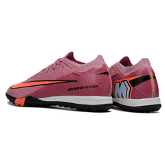Chuteira Society TF Nike Zoom Mercurial Vapor 16 Elite Infantil Rosa-Clara