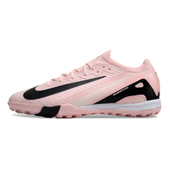 Chuteira Society TF Nike Zoom Mercurial Vapor 16 Elite Infantil Rosa e Preta