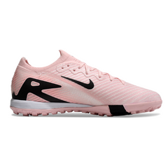Chuteira Society TF Nike Zoom Mercurial Vapor 16 Elite Infantil Rosa e Preta