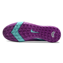 Botas de fútbol Nike Zoom Mercurial Vapor 16 Elite TF para niños: morado y azul claro