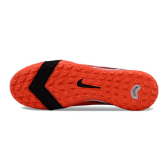 Chuteira Society TF Nike Zoom Mercurial Vapor 16 Elite Vermelha e Preta Infantil