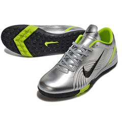 Chuteira Society TF Nike Zoom Mercurial Vapor 1 Elite Edição Remake Pack R9 Chrome Infantil