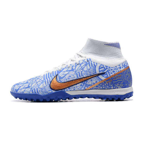 Chuteira Infantil Society Nike Zoom Mercurial Superfly 9 Elite TF Azul CR7 Pack - VENI Futebol