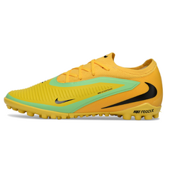 Chuteira Infantil Society Nike Phantom 6 Pro TF Amarela e Verde